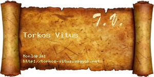Torkos Vitus névjegykártya
